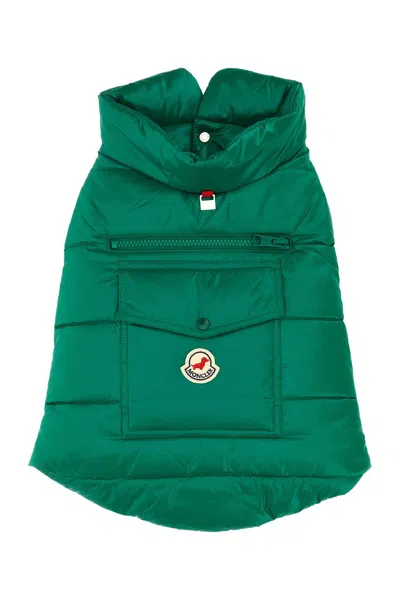Moncler Unisex Nylon Dog Padded Jacket In Green