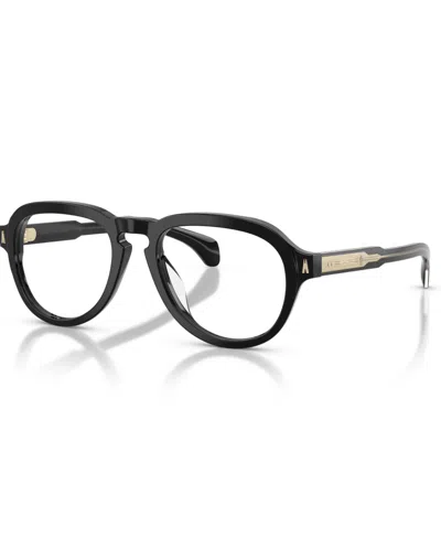 Moncler Unisex Pilot Eyeglasses, Me2009u In Black