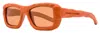 Moncler Unisex Salehe Bembury Sunglasses Ml0292-p 43u Matte Orange 54mm In Multi