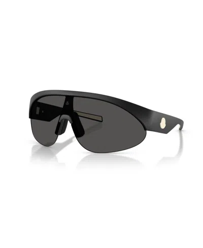 Moncler Unisex Shield Sunglasses Myrr Me8019u In Rubber Black