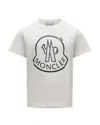 Moncler Unisex Short Sleeve Graphic Logo Tee - Big Kid In White