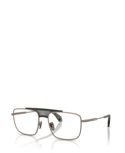 Moncler Unisex Square Eyeglasses, Me1011 In Matte Taupe