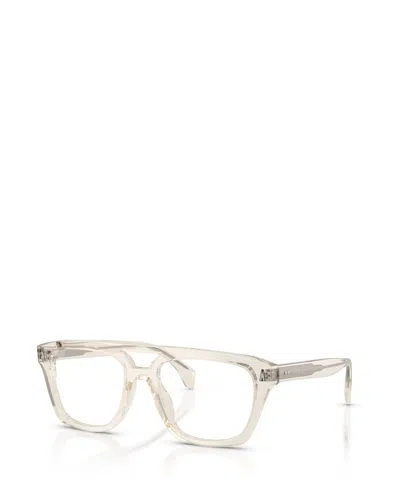 Moncler Unisex Square Eyeglasses, Me2018u In Shiny Butter