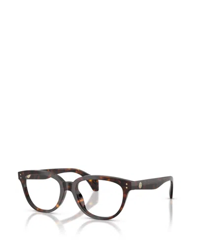 Moncler Unisex Square Eyeglasses, Me2024u In Shiny Havana