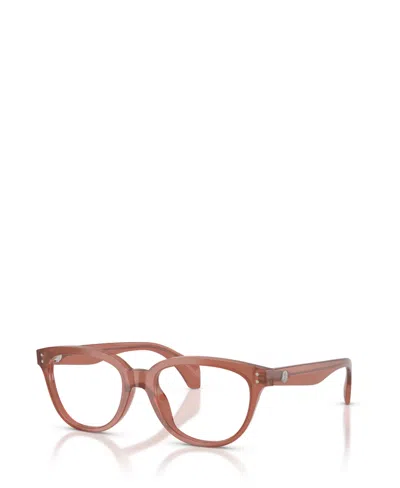 Moncler Unisex Square Eyeglasses, Me2024u In Shiny Opal Pink