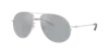 Moncler Unisex Sunglasses Me4002 Flyze In Blue Mirror Silver