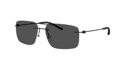 Moncler Unisex Sunglass Me4003 Doppler In Light Grey Gradient Black
