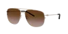 Moncler Unisex Sunglasses Me4002 Flyze In Dark Brown Mirror Rose Gold