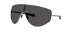 Moncler Unisex Sunglass Me4011t Tanium In Solid Dark Grey