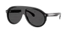 Moncler Womens Me6001 Fhaite Pilot-frame Acetate Sunglasses Black In Dark Grey