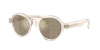 Moncler Unisex Sunglass Me6003 Rondosa In Light Brown Mirror Gold