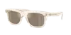 Moncler Unisex Sunglass Me6004 Claro In Light Brown Mirror Gold