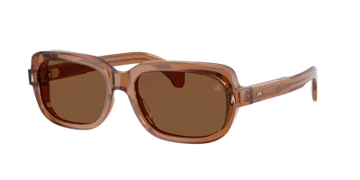 Moncler Unisex Sunglass Me6008 Suntrap In Polarized Brown Solid