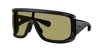 Moncler Black Snowseeker Rectangle Frame Sunglasses In Black