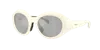Moncler Unisex Sunglass Me8005 Futuro In Clear Mirror Silver