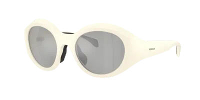 Moncler Unisex Sunglass Me8005 Futuro In Clear Mirror Silver