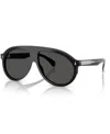 Moncler Womens Me6001 Fhaite Pilot-frame Acetate Sunglasses Black In Shiny Black