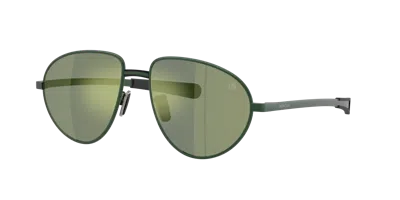 Moncler Unisex Sunglasses Me4009 Vizla In Mirror Green