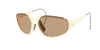 Moncler Unisex Sunglass Me8008 Laszer In Light Brown Solid