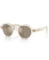 Moncler Unisex Sunglass Me6003 Rondosa In Transparent Butter