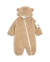 Moncler Kids' Unisex Tutina Faux Fur Hooded Coverall - Baby In Gold