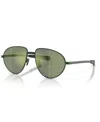 Moncler Unisex Sunglasses Me4009 Vizla In Matte Green