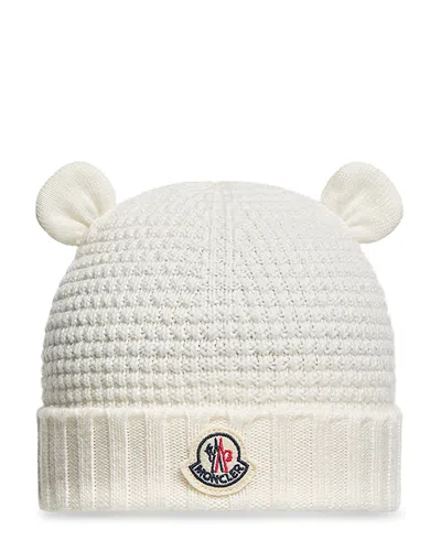 Moncler Unisex Wool Ears Hat - Big Kid In Neutral