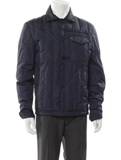 Pre-owned Moncler Utility Jacket In Blue