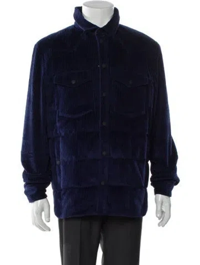 Pre-owned Moncler Utility Jacket In Blue