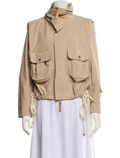 Pre-owned Moncler Utility Jacket In Brown
