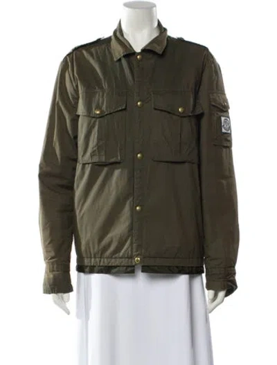 Pre-owned Moncler Utility Jacket In Green