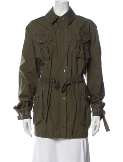 Pre-owned Moncler Utility Jacket In Green