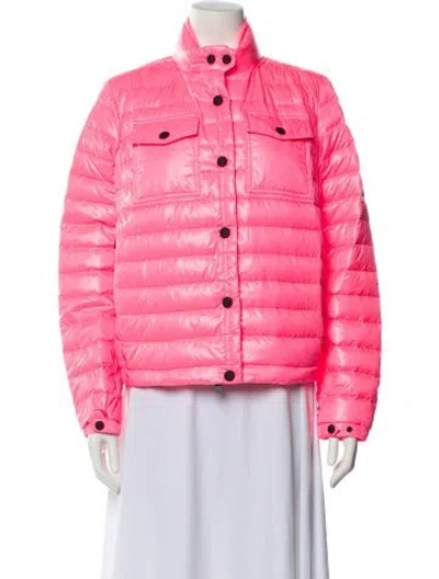 Pre-owned Moncler Utility Jacket In Pink