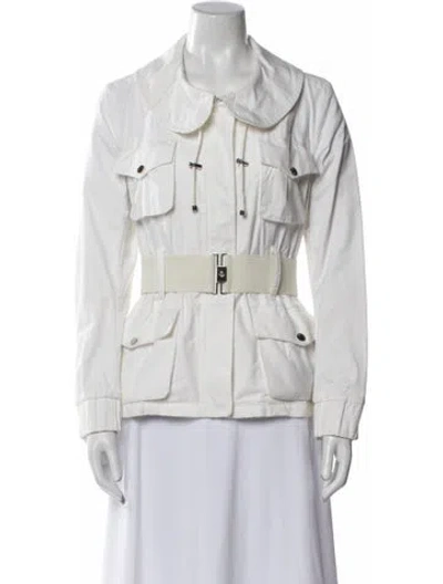 Pre-owned Moncler Utility Jacket In White