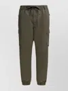 Moncler Utility Trousers Featuring Multiple Pockets In Green