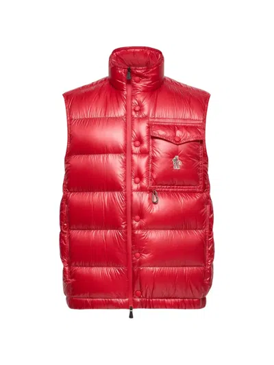 Moncler Grenoble Uychi Packable Down Gilet In Red