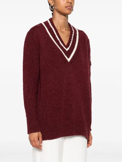 MONCLER PULLOVER MIT V-AUSSCHNITT