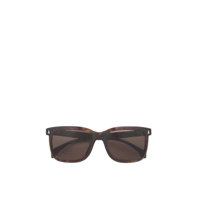 Moncler De Soleil Rectangulaires Valaire, Unisexe, Marron, Taille: 54 In Brown