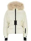 Moncler White Nylon Valdivia Down Jacket In White