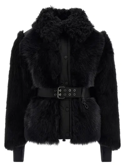 MONCLER VALDIVIAN FUR BLACK