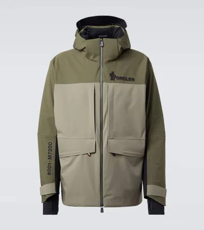 Moncler Vallatscha Down Ski Jacket In Green