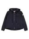 Moncler Short Parka With Zip In Sauvan In Black