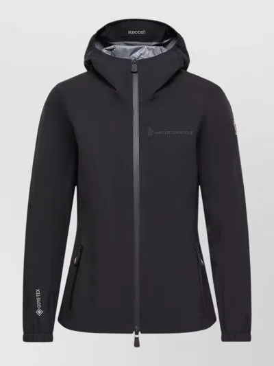 Moncler Valles Gore-tex Windbreaker Hood Reflector In Black