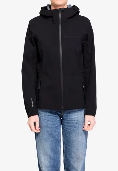 Moncler Valles Zip-up Jacket In Black