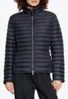 Moncler Varax Zip-up Down Jacket In Blue