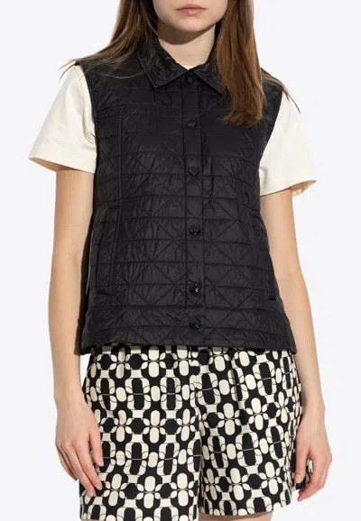Moncler Vayres Padded Vest In Black