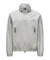 Moncler Veille Zip-up Jacket In Gray