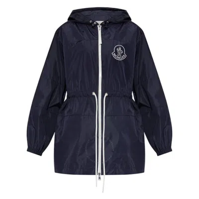Moncler Veirade Hooded Parka In Blue