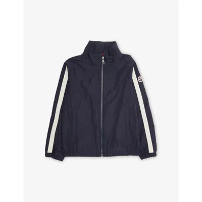 Moncler Kids' Venoste Zip-up Woven-shell Jacket 6-14 In Blue