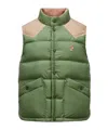 Moncler Grenoble Veny Nylon Quilted Down Vest In Green